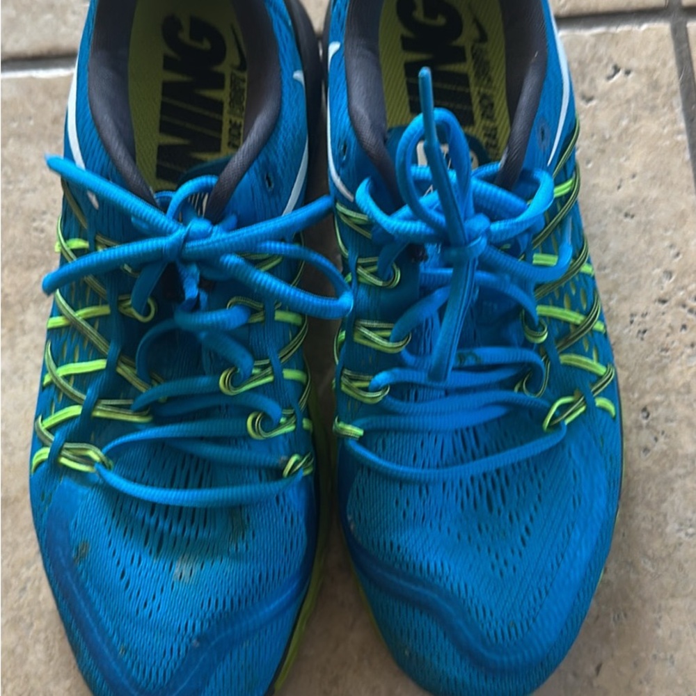 Nike Blue with Neon Green Accents Airmax W9.5